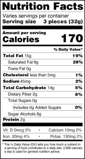 Sugar Free Dark Chocolate Covered Macadamia Nuts