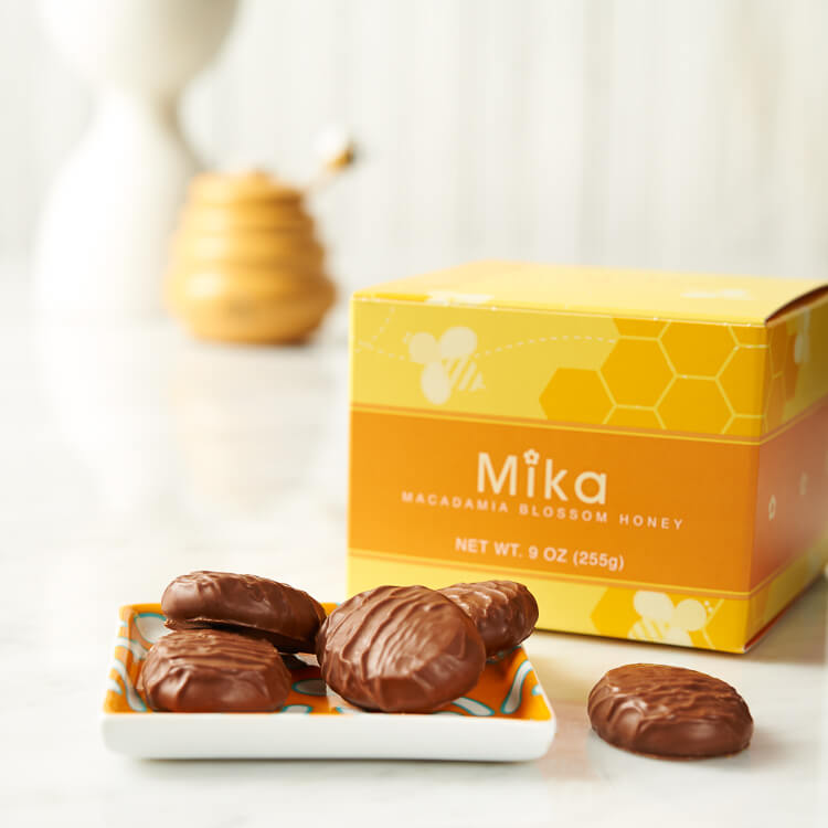 Mika Macadamia Blossom Honey Chocolates