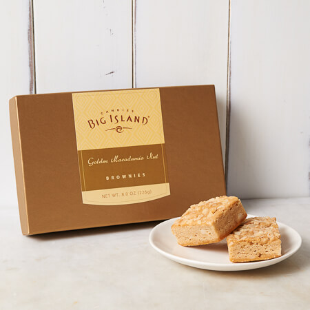 Golden Macadamia Nut Brownie